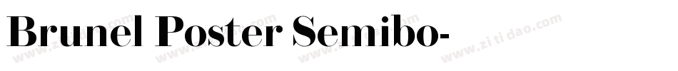 Brunel Poster Semibo字体转换